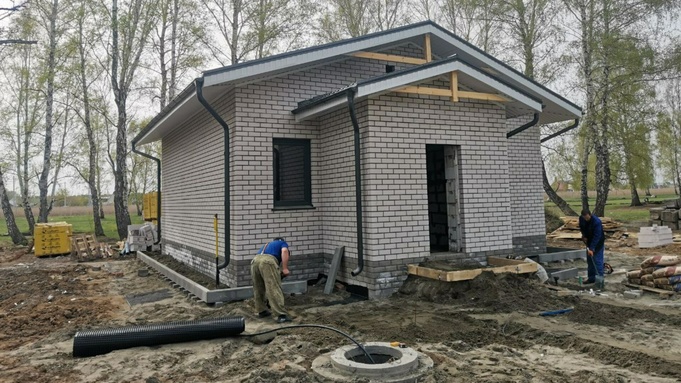 Строительство частного дома в Барнауле / Фото: "ТехКом"