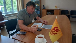 Александр Терентьев провел прием граждан / Фото: пресс-служба партии "Справедливая Россия &ndash; За правду"