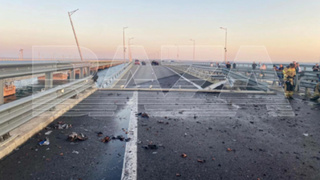 Крымский мост после ЧП 17 июля / Фото: t.me/bazabazon
