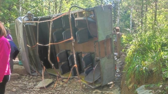 ДТП по пути на Каракольские озера в августе 2022 года / Фото: vk.com/incident_nsk