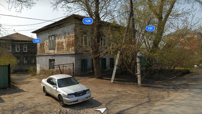 Дом на ул. Интернациональной, 129, в Барнауле / Фото: "Яндекс Карты"