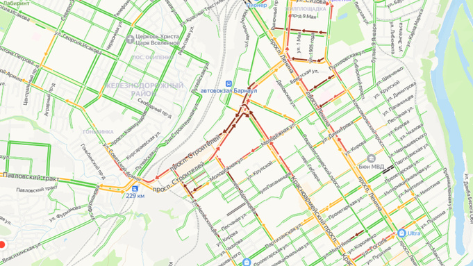 Фото: "Яндекс. Пробки"