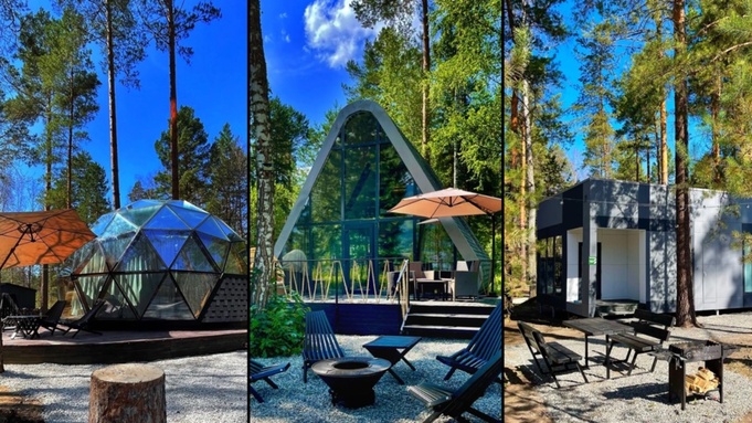 Отель "Геометрика" в Горном Алтае / Фото предоставлено компанией