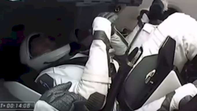 Кадр с трансляции Nasa