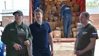 Гуманитарный груз из Алтайского края / Фото: пресс-служба "Единой России"