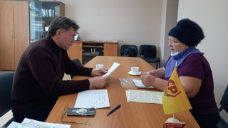 Прием Александра Терентьева / Фото: пресс-служба партии