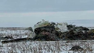 Обломки упавшего Ил-76/ Фото: readovka