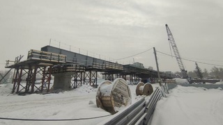Строительство развязки в январе 2024 года / Фото: amic.ru