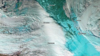 Снимок циклона "Ольга" из космоса / Фото: Телеграм-канал Роскомоса