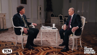 Владимир Путин и Такер Карлсон / Фото: кадр из интервью