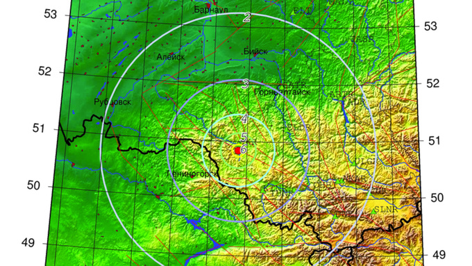 Карта землетрясения / Источник: asgsr.ru