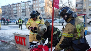 Пожарные учения / Фото: МЧС Алтайского края