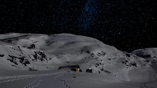 Горы зимней ночью / Фото: unsplash.com