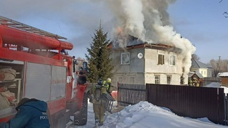 Пожар в Новоалтайске / Фото: МЧС Алтайского края