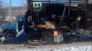 Взорвавшийся ЗИЛ / Фото: "Инцидент Бийск"