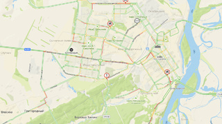 Пробки в Барнауле утром 26 февраля / Изображение: 2ГИС