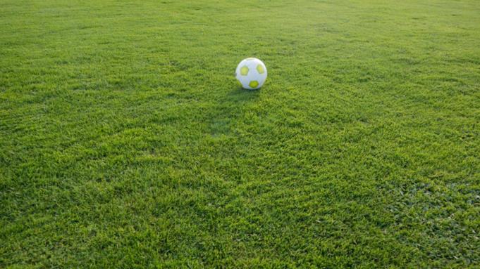 Футбольный мяч на поле / Фото: pxhere.com