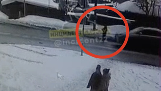 Наезд на пешехода в Барнауле / Кадр: "Инцидент Барнаул"