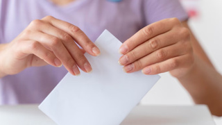 Человек, опускающий бюллетень в урну / Фото: pxhere.com