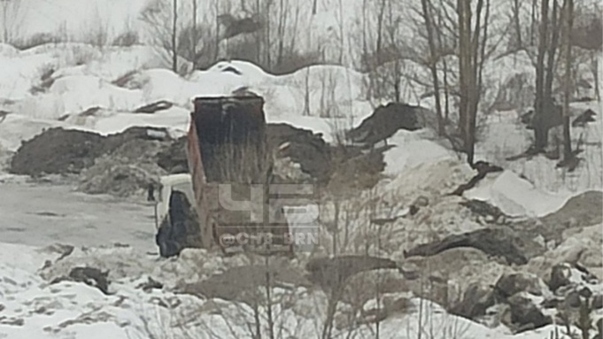 Свалка за ЖК "Озон" / Фото: "Черное и Белое Барнаул"