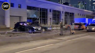 Последствия взрыва автомобиля в Москве / Кадр: SHOT