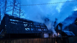 Пожар в Чемале / Фото: МЧС Республики Алтай