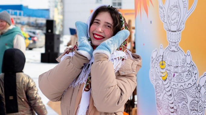 Масленица на Алтайском шинном комбинате / Фото: Вера Наумова / amic.ru