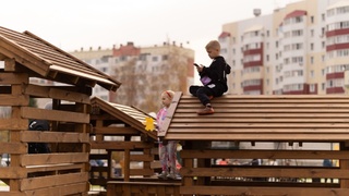 Детская площадка / Фото: пресс-служба Минстроя Алтайского края
