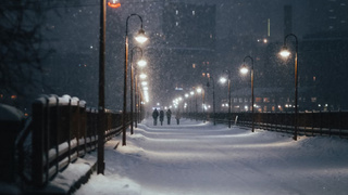 Заснеженный мост / Фото: unsplash.com