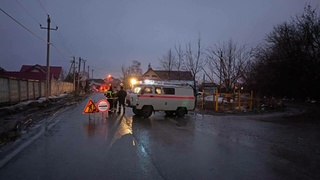 Перекрытие улицы в селе Лебяжье / Фото: barnaul.org