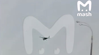 Беспилотник в небе / Кадр из видео / Mash