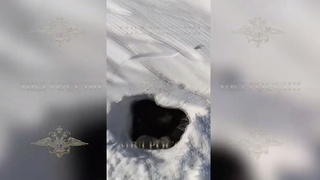 Пещера в снегу / Кадр из видео: МВД России