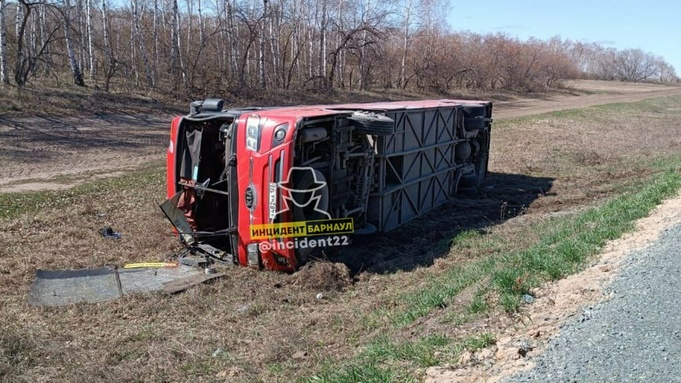 ДТП с автобусом в Благовещенском районе / Фото: ГИБДД Алтайского края
