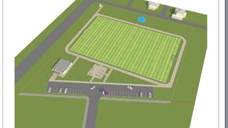 Проект футбольного поля на Солнечной поляне / Фото: из презентации на градсовете