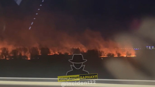Кадры с места пожара / "Инцидент Барнаул"