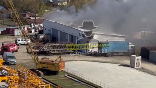 Фото с места пожара / "Инцидент Барнаул"