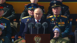 Владимир Путин / Кадр из записи выступления на Красной площади