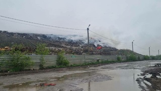 Фото с места пожара / Фото: Mash Siberia