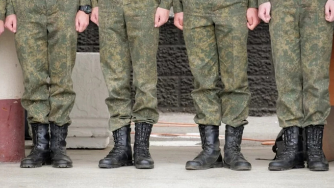 Российские солдаты на построении / Фото: amic.ru