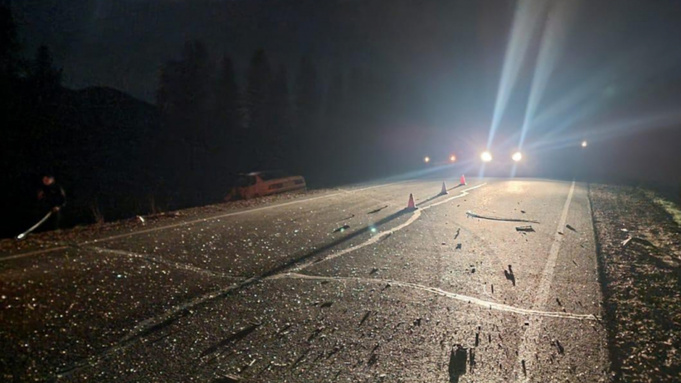 Место ДТП / Фото: МВД Республики Алтай