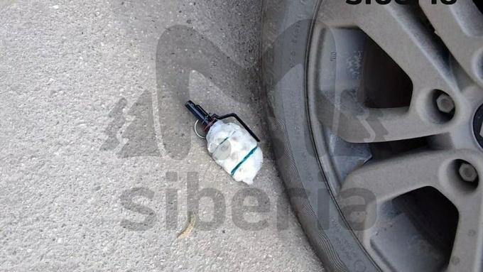 Граната, оставленная стрелком / Фото: Mash Siberia