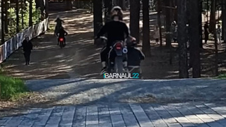 Мотоциклисты на "Тропе здоровья" / Кадр из видео / Barnaul22