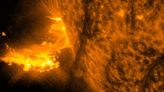Вспышка на Солнце 27 мая / Фото: Лаборатория солнечной астрономии ИКИ и ИСЗФ