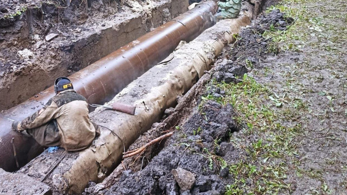 Работы на теплосетях / Фото: пресс-центр мэрии