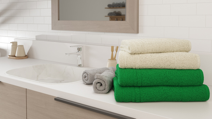 Ванная комната. Полотенца / Фото: "Пятерочка"