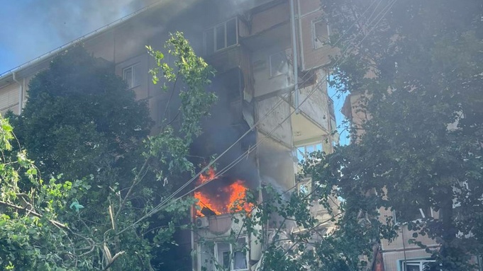 Обрушившийся подъезд / Фото: канал Вячеслава Гладкова