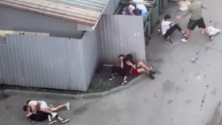 Драка у ночного клуба Neon / Фото: Barnaul22