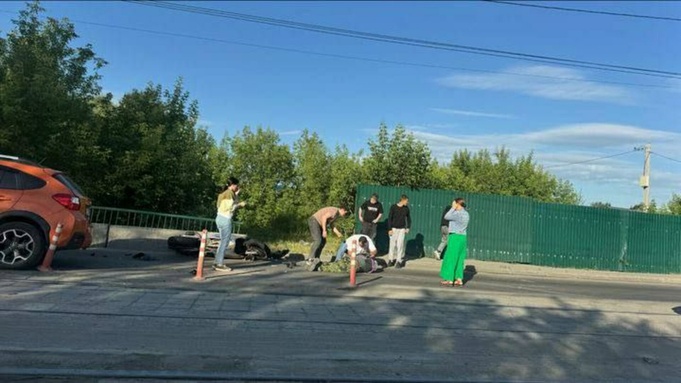 Место ДТП / Фото: "Инцидент Барнаул"