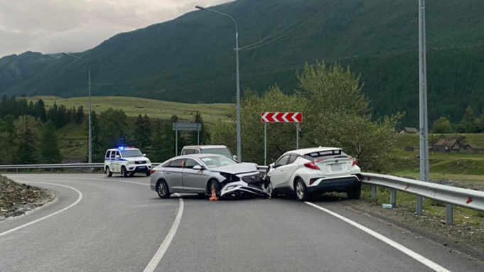 Место ДТП / Фото: МВД по Республике Алтай