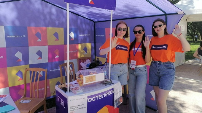 Локация оператора на ярмарке / Фото: компания "Ростелеком"
